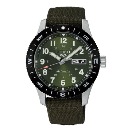 Seiko 5 Sports HDB008K1 Men Automatic Field in Khaki Green Dial Nylon Strap