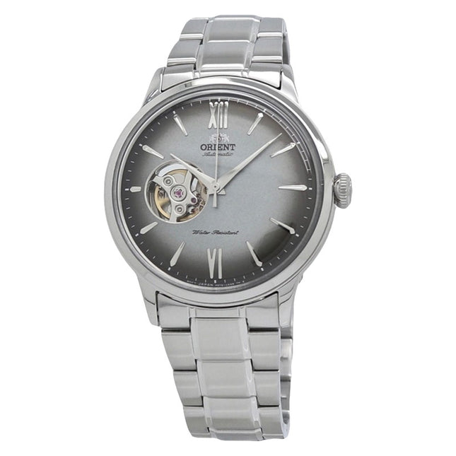Orient Classic RA-AG0029N Helios Mechanical Men Open Heart Grey Dial Stainless Steel Strap