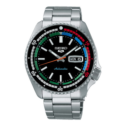 Seiko 5 Sports SRPK13K1 SKX Sports Style Regatta Black Dial Stainless Steel Strap Special Edition