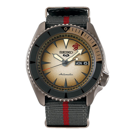 Seiko 5 Sports SRPF71K1 Naruto & Boruto Gaara Model Dual Tone Nylon Strap Limited Edition