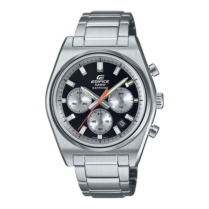 Casio Edifice EFB-730D-1AVUDF Men Chronograph Panda Black Dial Stainless Steel Band