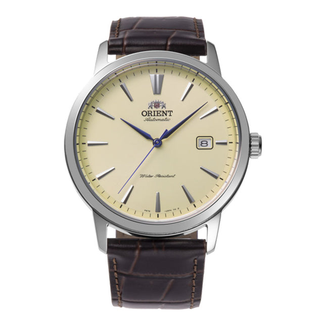 Orient Contemporary RA-AC0F16S European Exclusive Men Automatic Ivory Dial Brown Leather Strap