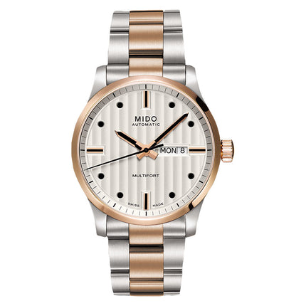 MIDO Multifort M005.430.22.031.80 Automatic Silver Dial Dual Tone Stainless Steel Strap