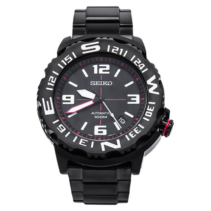 Seiko Automatic SRP447K1 Black Dial Black Stainless Steel Strap