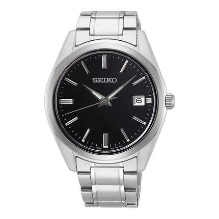 Seiko Classic SUR311P1 Discover More Black Dial Stainless Steel Strap