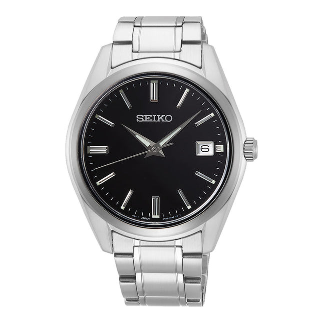 Seiko Classic SUR311P1 Discover More Black Dial Stainless Steel Strap