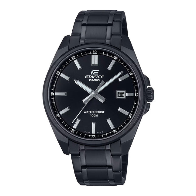 Casio Edifice EFV-150DC-1AVUDF Black Dial Black Stainless Steel Band