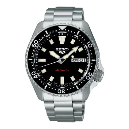 Seiko 5 Sports SRPL85K1 SKX Series Automatic Redux in Kuro Black Dial Stainless Steel Strap
