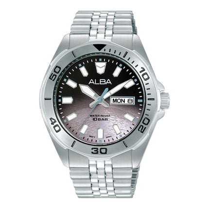 Alba Active Gravity AV3577X1 Men Gradient Dial Stainless Steel Strap