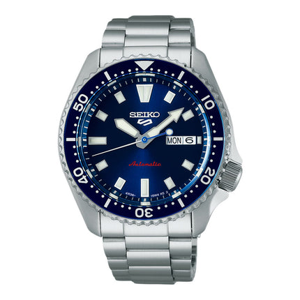 Seiko 5 Sports SRPL83K1 SKX Series Automatic Redux in Koniro Blue Dial Stainless Steel Strap
