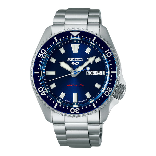 Seiko 5 Sports SRPL83K1 SKX Series Automatic Redux in Koniro Blue Dial Stainless Steel Strap