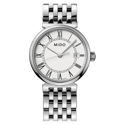MIDO Dorada M033.210.11.013.00 White Dial Stainless Steel Strap