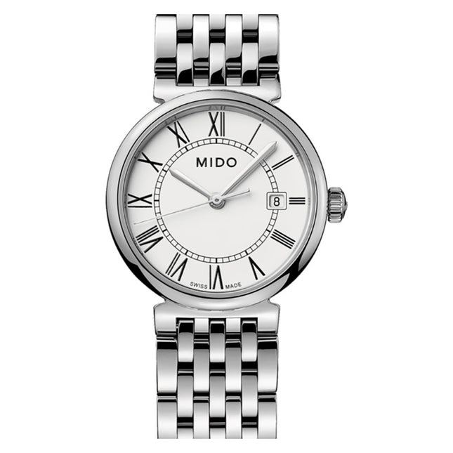 MIDO Dorada M033.210.11.013.00 White Dial Stainless Steel Strap
