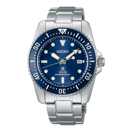 Seiko Prospex SNE585P1 Solar Divers 200M Blue Dial Stainless Steel Strap