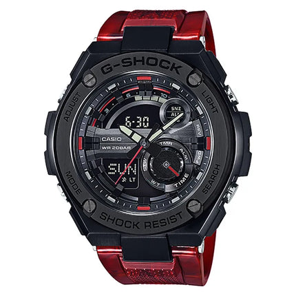 Casio G-SHOCK GST-210M-4ADR - Water Resistance 200M Red Resin Band