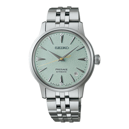 Seiko Presage SRPL63J1 Frozen Mojito Diamond Cocktail Green Dial Stainless Steel Strap