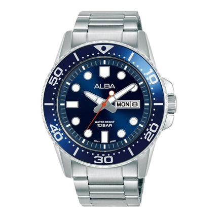 Alba Active AV3597X1 Men Blue Dial Stainless Steel Strap