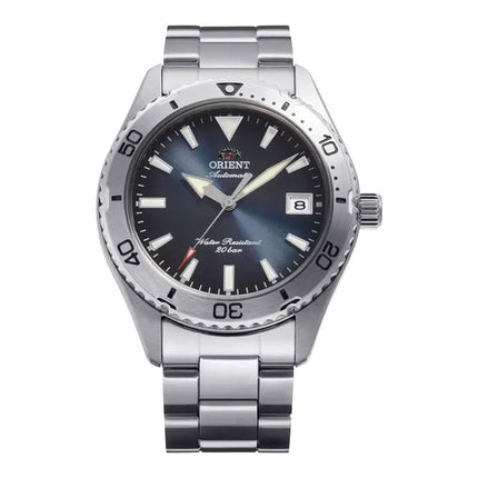 Orient Mako 40 RA-AC0Q14L Automatic Men Navy Blue Gradation Dial Stainless Steel Strap