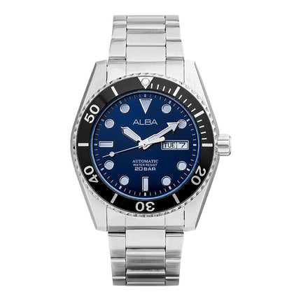 Alba Active AL4333X1 Men Automatic Dark Blue Dial Stainless Steel Strap