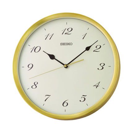 Jam Dinding Seiko QXA784G 30 cm White Dial Metal Aluminum Round Case