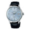 Seiko Presage SRPB43J1 Cocktail Time Skydiving Light Blue Texture Dial Black Leather Strap