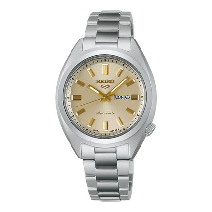 Seiko 5 Sport SRE023K1 Hebitama SNXS Series Ladies Double Cream Dial Stainless Steel Strap