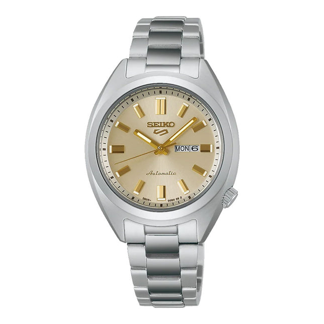 Seiko 5 Sport SRE023K1 Hebitama SNXS Series Ladies Double Cream Dial Stainless Steel Strap