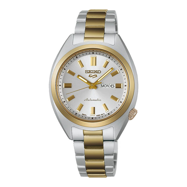 Seiko 5 Sport SRE024K1 Hebitama SNXS Series Ladies Mixed Metal Dial Dual Tone Stainless Steel Strap