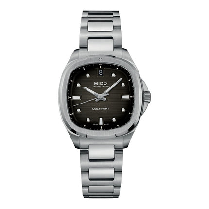 MIDO Multifort TV 35 M049.307.11.081.00 Men Automatic Grey Dial Stainless Steel Strap