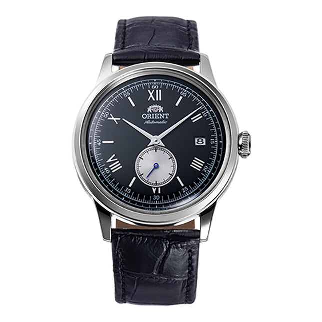 Orient Classic RA-AP0101B Bambino 38 Small Seconds Automatic Black Dial Black Leather Strap