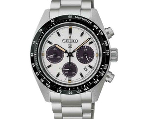 Seiko Prospex SSC961P1 Speedtimer Youngtimer Solar Chrono In Monochrome Stainless Steel Strap