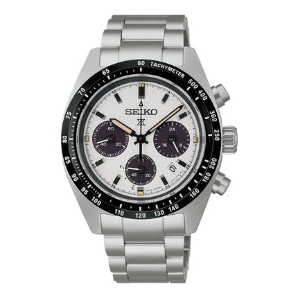 Seiko Prospex SSC961P1 Speedtimer Youngtimer Solar Chrono In Monochrome Stainless Steel Strap