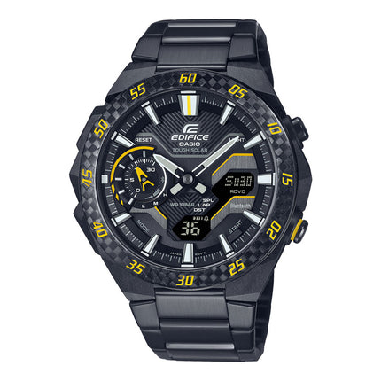 Casio Edifice ECB-2200RC-1A9DF Windflow Digital Analog Dial Black Stainless Steel Band