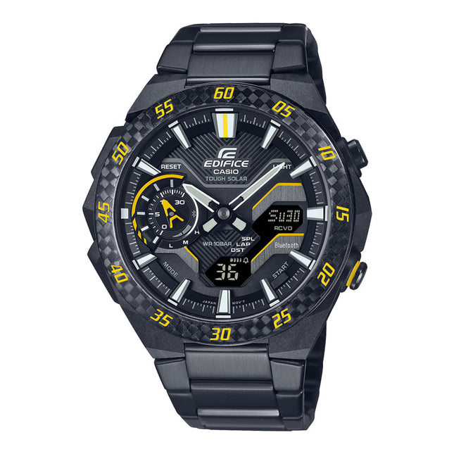 Casio Edifice ECB-2200RC-1A9DF Windflow Digital Analog Dial Black Stainless Steel Band