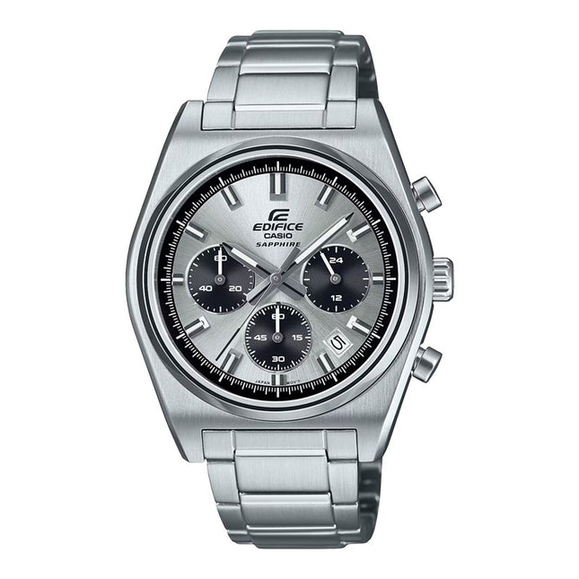 Casio Edifice EFB-730D-7AVUDF Men Chronograph Panda Dial Stainless Steel Band