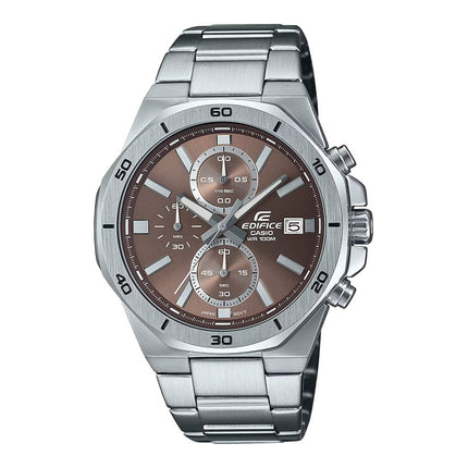 Casio Edifice EFV-640D-5AVUDF Chronograph Men Brown Dial Stainless Steel Band
