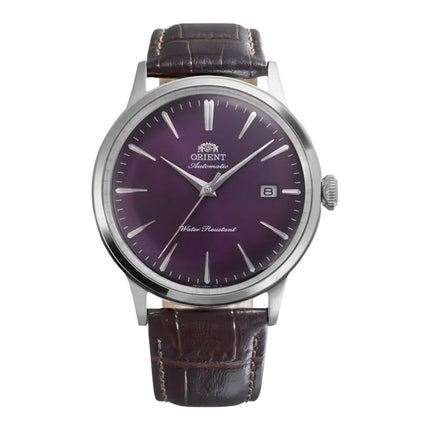 Orient Classic RA-AC0032V Bambino Automatic Purple Gradation Dial Brown Leather Strap