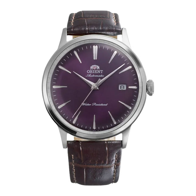 Orient Classic RA-AC0032V Bambino Automatic Purple Gradation Dial Brown Leather Strap