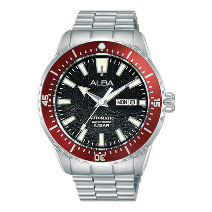 Alba Mechanical AL4745X1 Automatic Men Black Dial Stainless Steel Strap