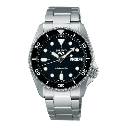 Seiko 5 Sports SRPK29K1 5KX Midi SKX Sports Style Black Dial Stainless Steel Strap
