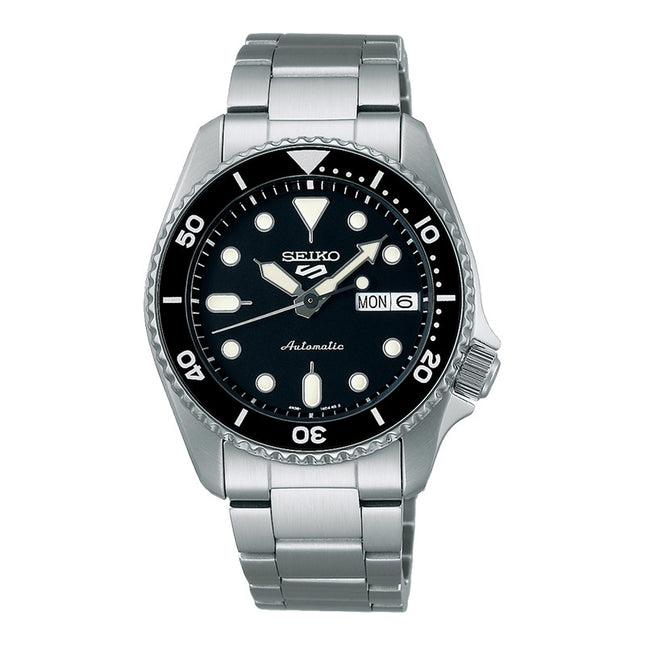 Seiko 5 Sports SRPK29K1 5KX Midi SKX Sports Style Black Dial Stainless Steel Strap