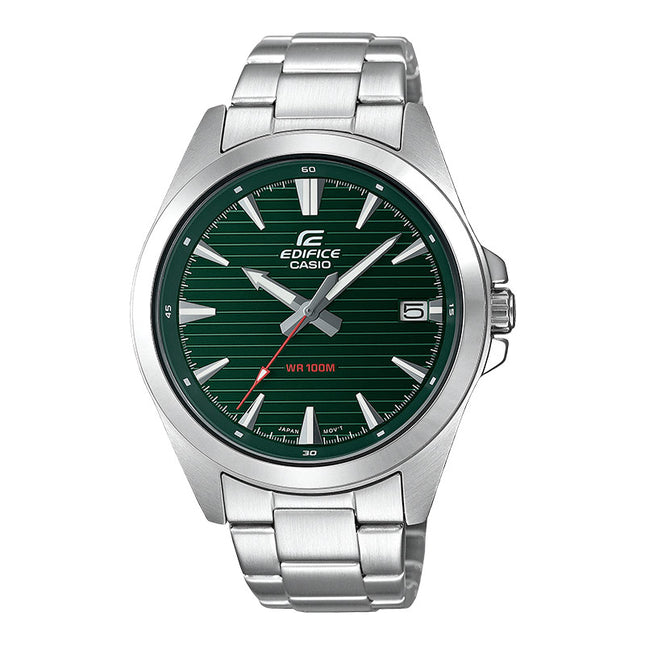 Casio Edifice EFV-140D-3AVUDF Green Dial Stainless Steel Strap