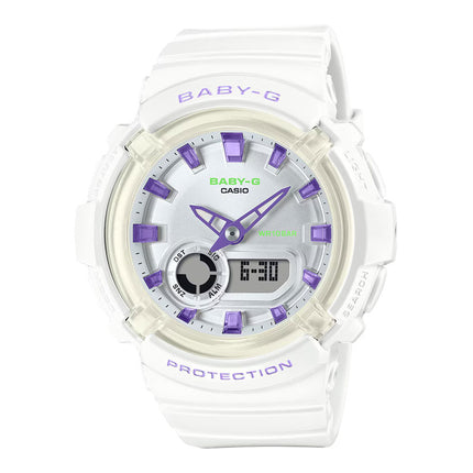 Casio Baby-G BGA-280DN-7ADR Dance Floor Digital Analog Dial White Resin Band