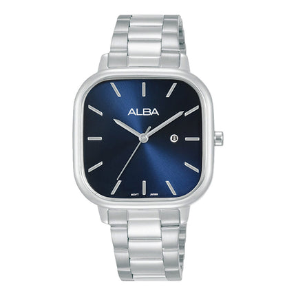 Alba Fashion AH7BZ3X1 Ladies Blue Dial Stainless Steel Strap