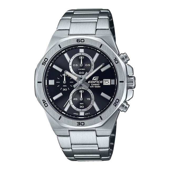 Casio Edifice EFV-640D-1AVUDF Chronograph Men Black Dial Stainless Steel Band