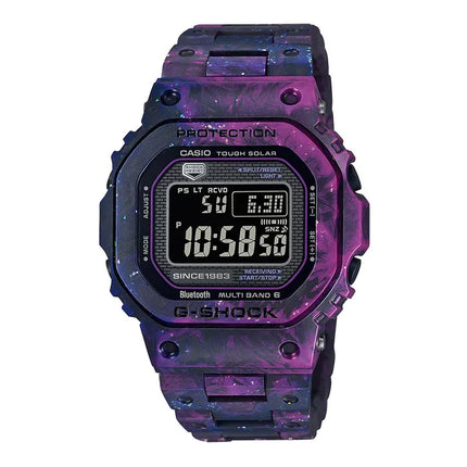 Casio G-Shock GCW-B5000UN-6DR 40th Anniversary Carbon Edition Digital Dial Mixed Purple Carbon Band