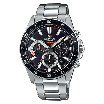 Casio Edifice EFV-570D-1AVUDF Chronograph Men Black Dial Stainless Steel Strap