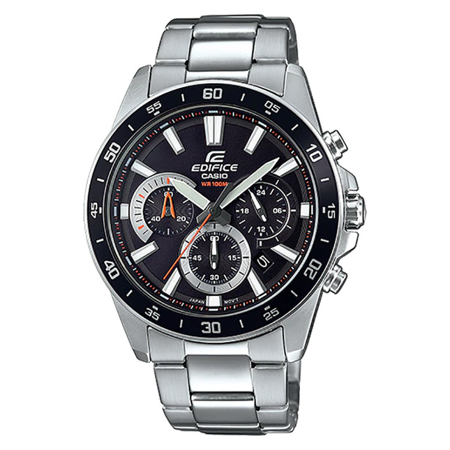 Casio Edifice EFV-570D-1AVUDF Chronograph Men Black Dial Stainless Steel Strap