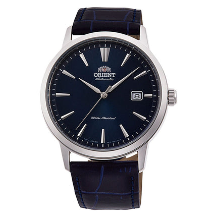 Orient Symphony III RA-AC0F06L Contemporary Men Navy Blue Dial Navy Blue Leather Strap