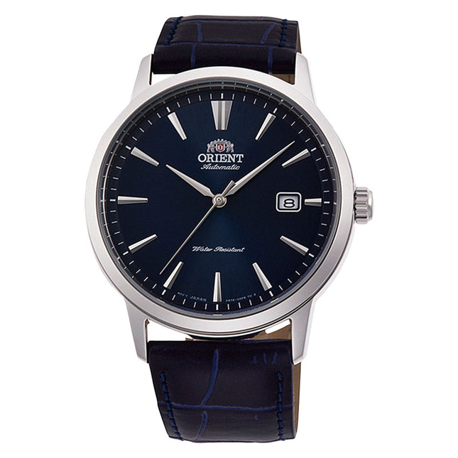Orient Symphony III RA-AC0F06L Contemporary Men Navy Blue Dial Navy Blue Leather Strap